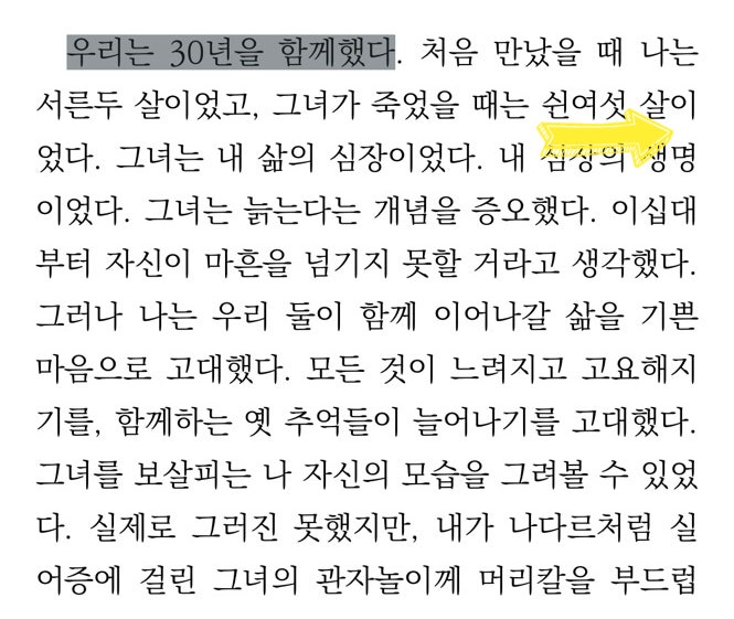  [글쓰기챌린지] | 그녀가 죽었을 때는 예순두 살이었다