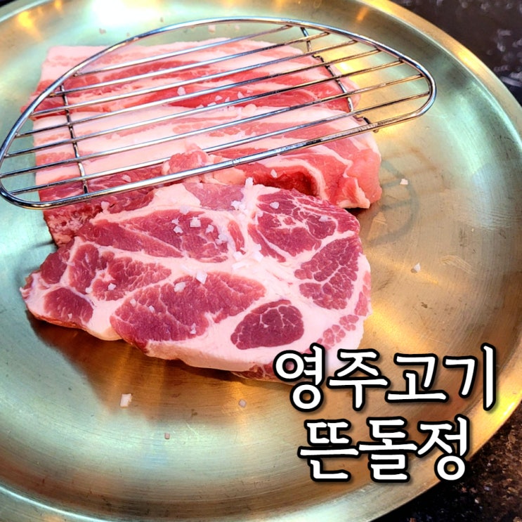  영주 고기 맛집 뜬돌정 N번째 방문 / 삼겹살 목살 한우까지 섭렵완료