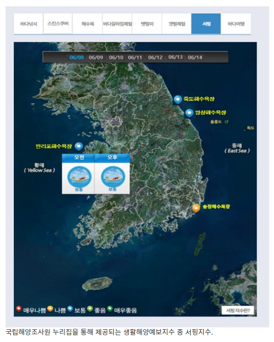 올 여름 서핑 갈 땐 ‘서핑지수’ 확인하세요_해양수산부 올 여름 서핑 갈 땐 ‘서핑지수’ 확인하세요_해양수산부