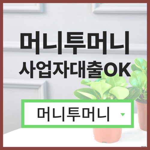 당일대출 머니투머니!