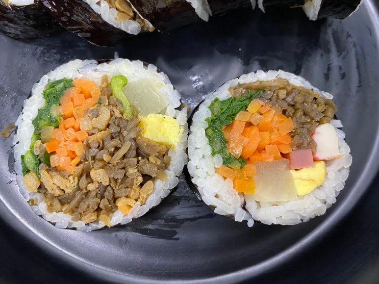  방배김밥 여의도점 점심 혼밥 추천! 방배김밥, 옛맛김밥 비교