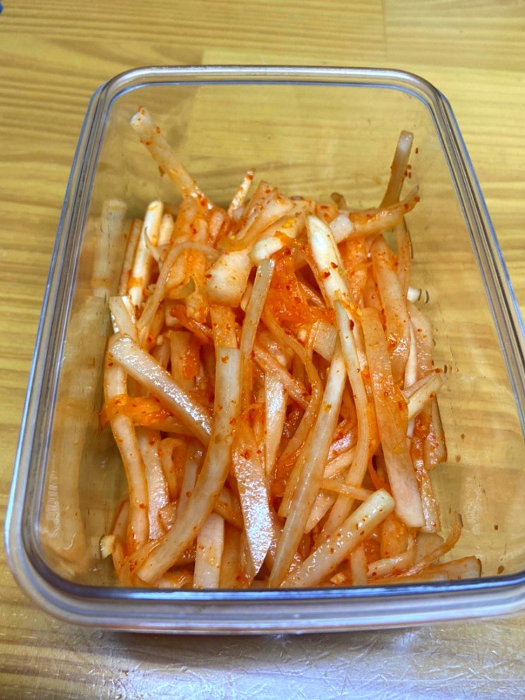  한식조리기능사 실기 두근두근 첫 수업 무생채