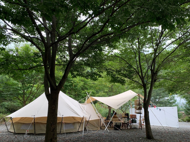 [캠핑TIP] 텐트위에 타프를 걸쳐서 치는 방법 총정리 feat. 연장웨빙, X폴대, A폴대