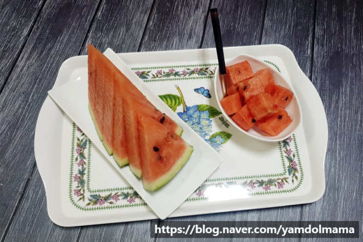  고당도 우곡수박 재하마트에서 택배로 주문해요