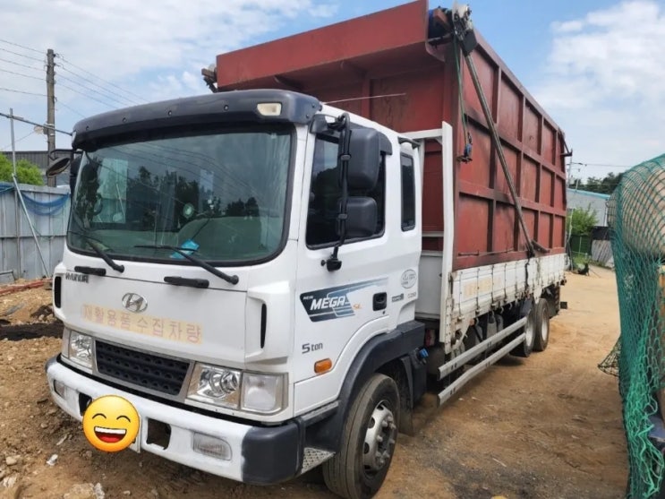  중고 5톤집게차  한성2.3톤너클크레인 히아브12000 2018년  146,000km 인증집게차  자동덮게장착  특트럭