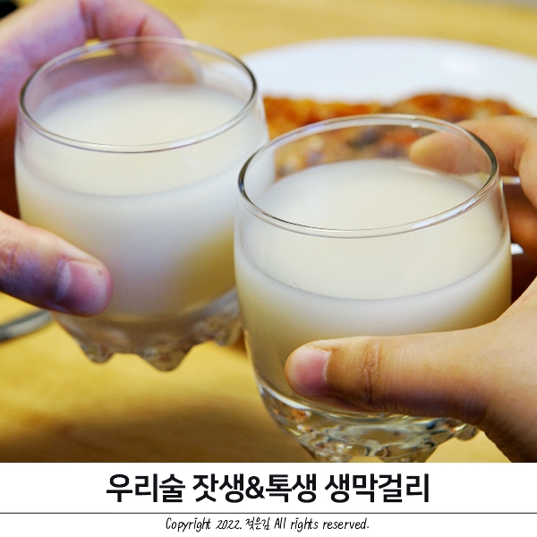 우리술 잣생막걸리 톡생막걸리 비교해보기 우리술 잣생막걸리 톡생막걸리 비교해보기
