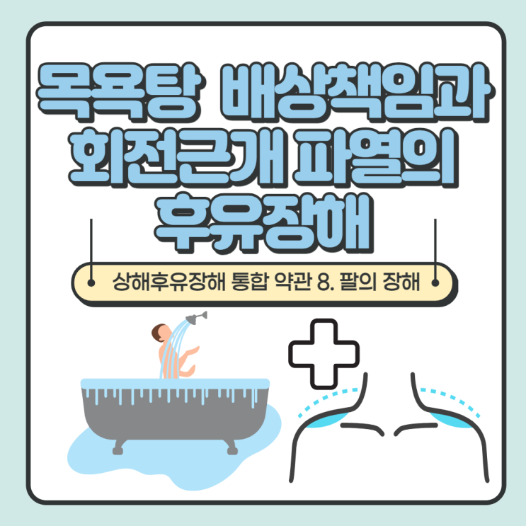  목욕탕 배상책임과 회전근개 파열의 후유장해