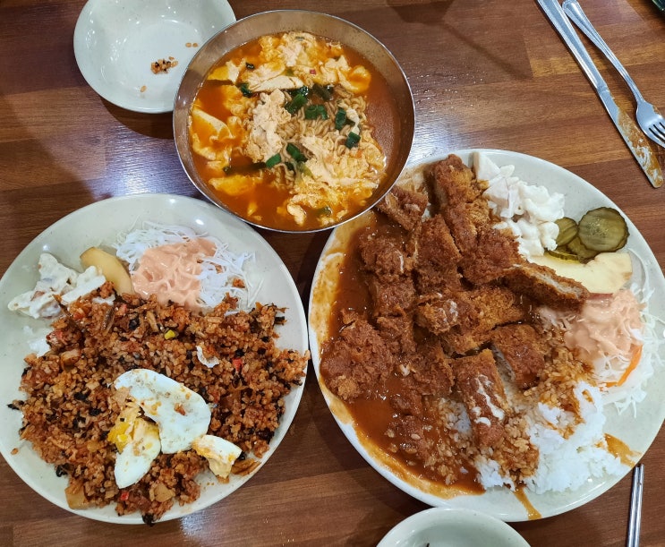 동인천 맛집 애정하는 '신신분식' 돈까스와 김치볶음밥