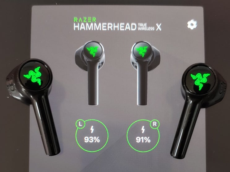 레이저 해머헤드 트루 와이어리스 X 블루투스 이어폰 사용후기 Razer Hammerhead True Wireless X