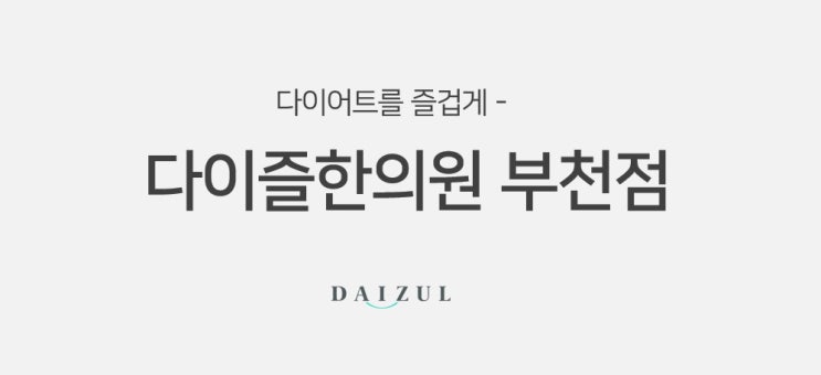  부천 다이즐 한의원 :: 다이어트 처방 소개