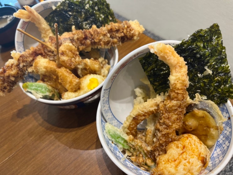  독보적인 충주 시내 텐동 맛집 온센텐동 유자바질토마토 이까텐동