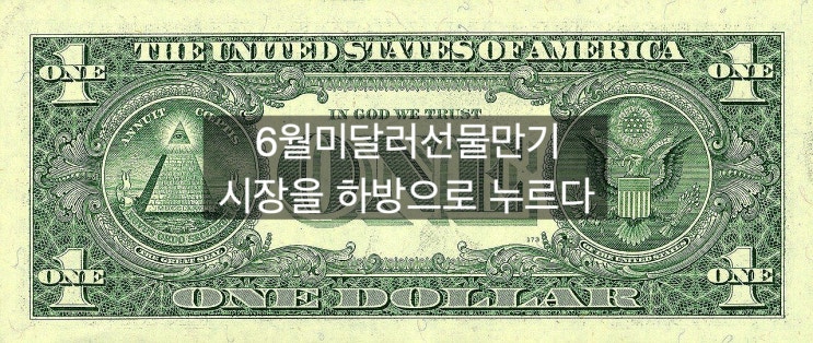  [6월미달러선물만기] 다가오는 미달러 선물만기 시장을 하방으로 누르다