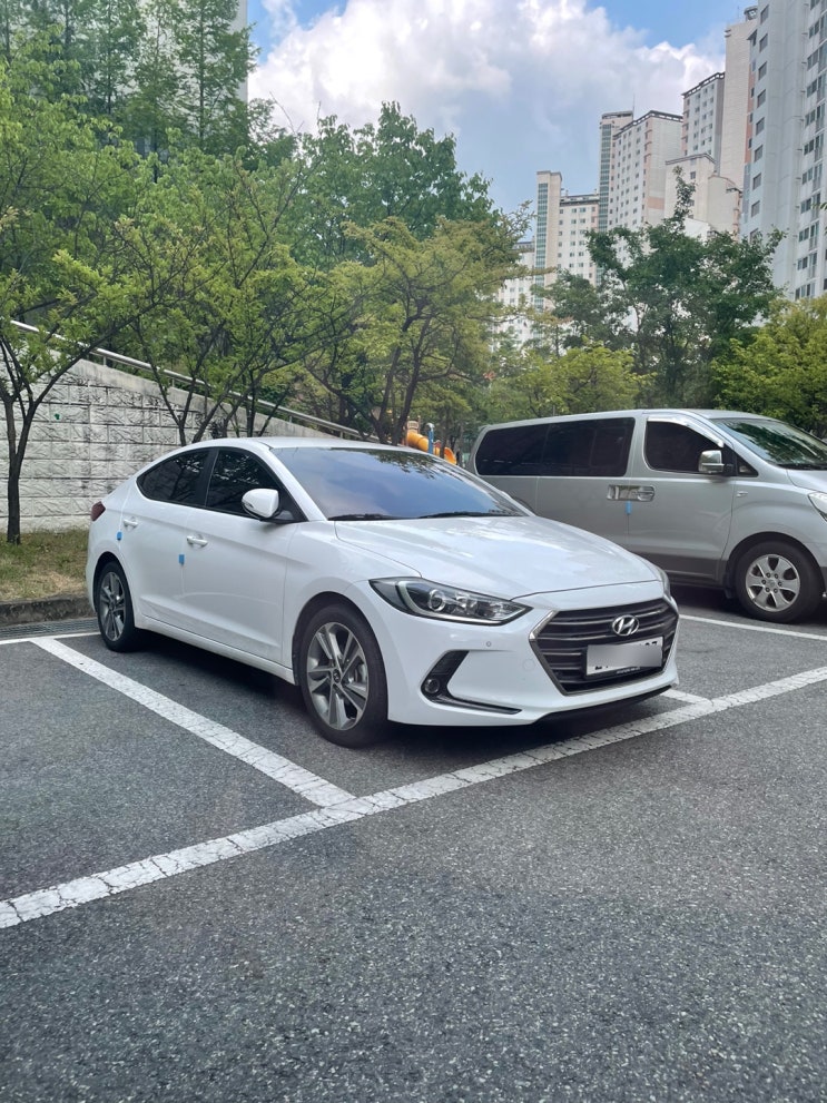  대전 아이나비 Z7000 블랙박스 출장 작업 용두동 미르마을아파트 아반떼 AD
