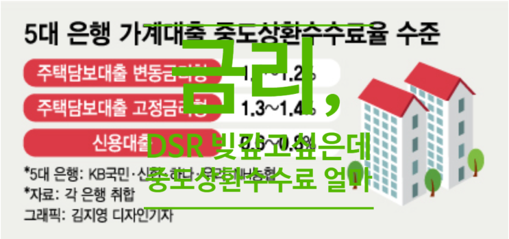  금리, DSR에 빚 갚고 싶은데...중도상환수수료 얼마?