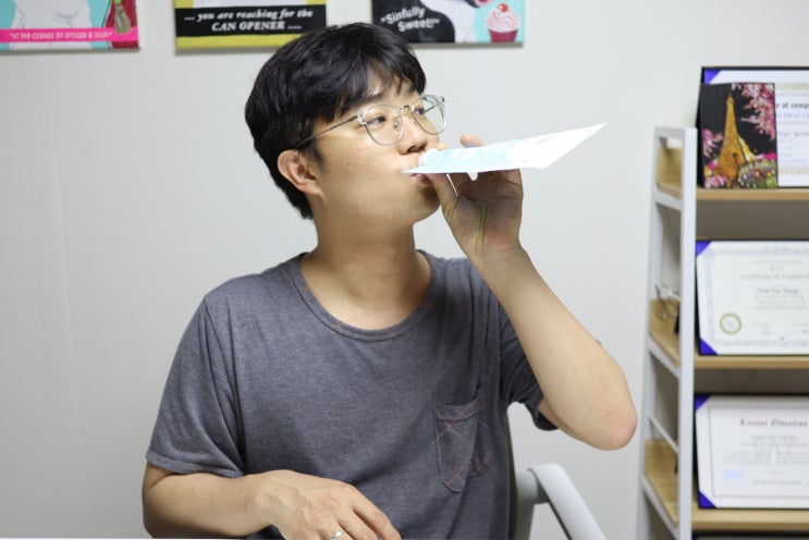  슬림디 다이어트쉐이크 아침식사대용으로 먹고 있어요