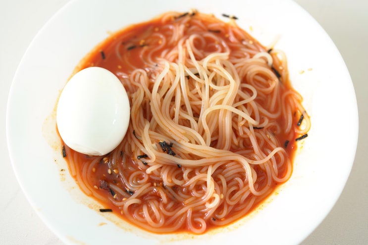  청정원 두부로 만든 비빔국수 콩담백면 / 조리 없이 바로 먹는 간편식 추천