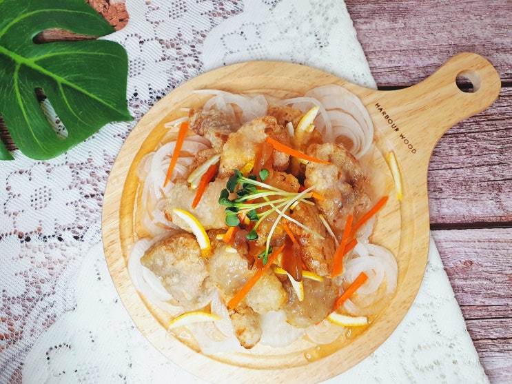  심플리쿡 육굽당 꿔바로우 바삭쫀득 소스도 너무 맛있는 간편조리 꿔바로우