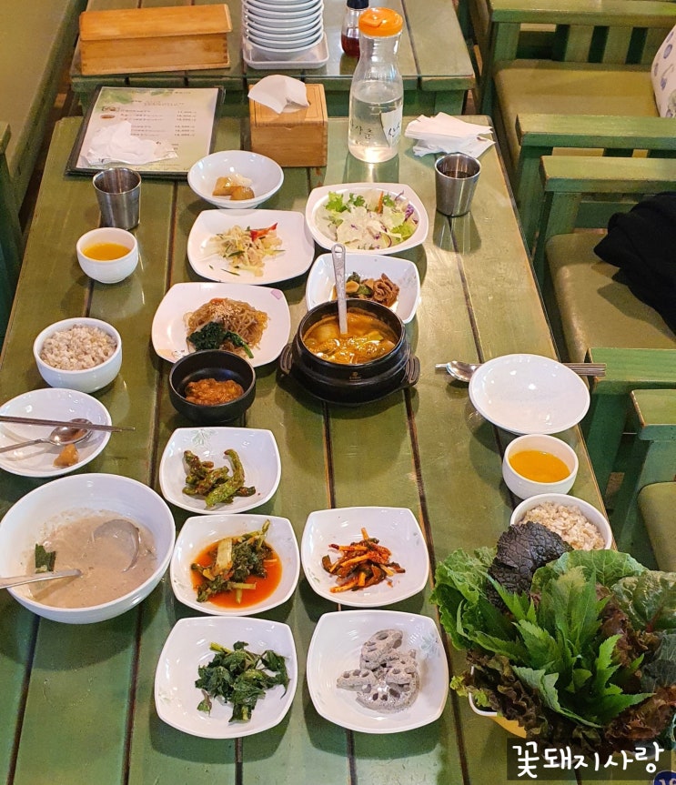  일산 애니골 쌈밥 맛집 잎새 후기