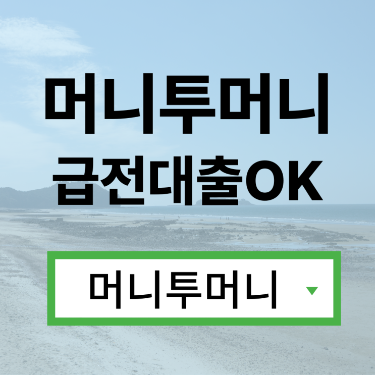  무입고차량대출 머니투머니!