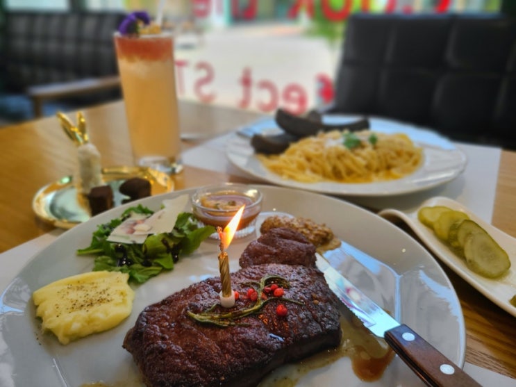  김포 한우스테이크 맛집 via917STEAK 애견동반 레스토랑