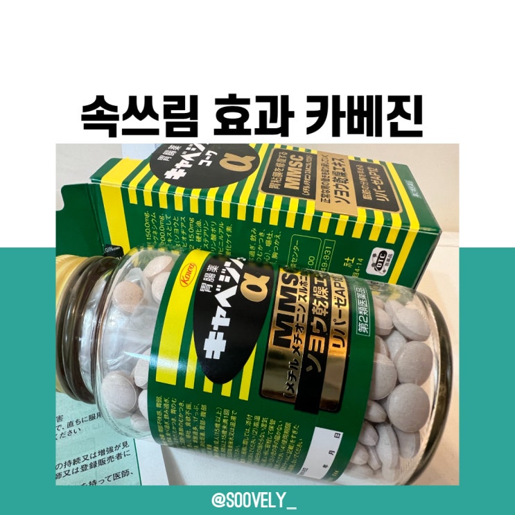  속쓰림완화 효과 카베진 코와 일본위장약