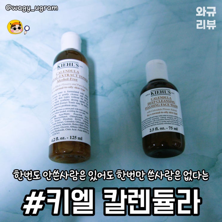  키엘 칼렌듈라 토너 & 클렌저 듀오 사용후기