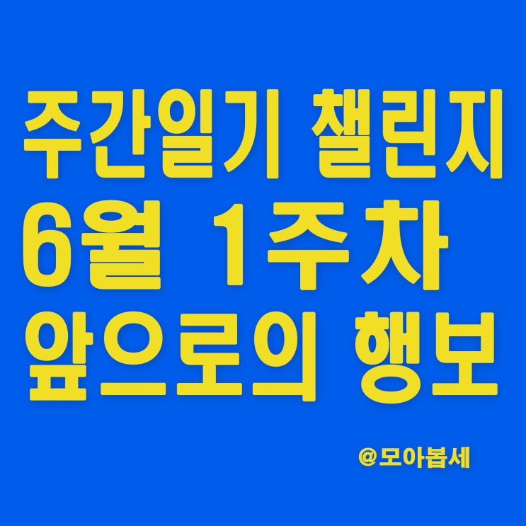  주간일기 챌린지 - 소비가계부 쓰기! 앞으로의 행보