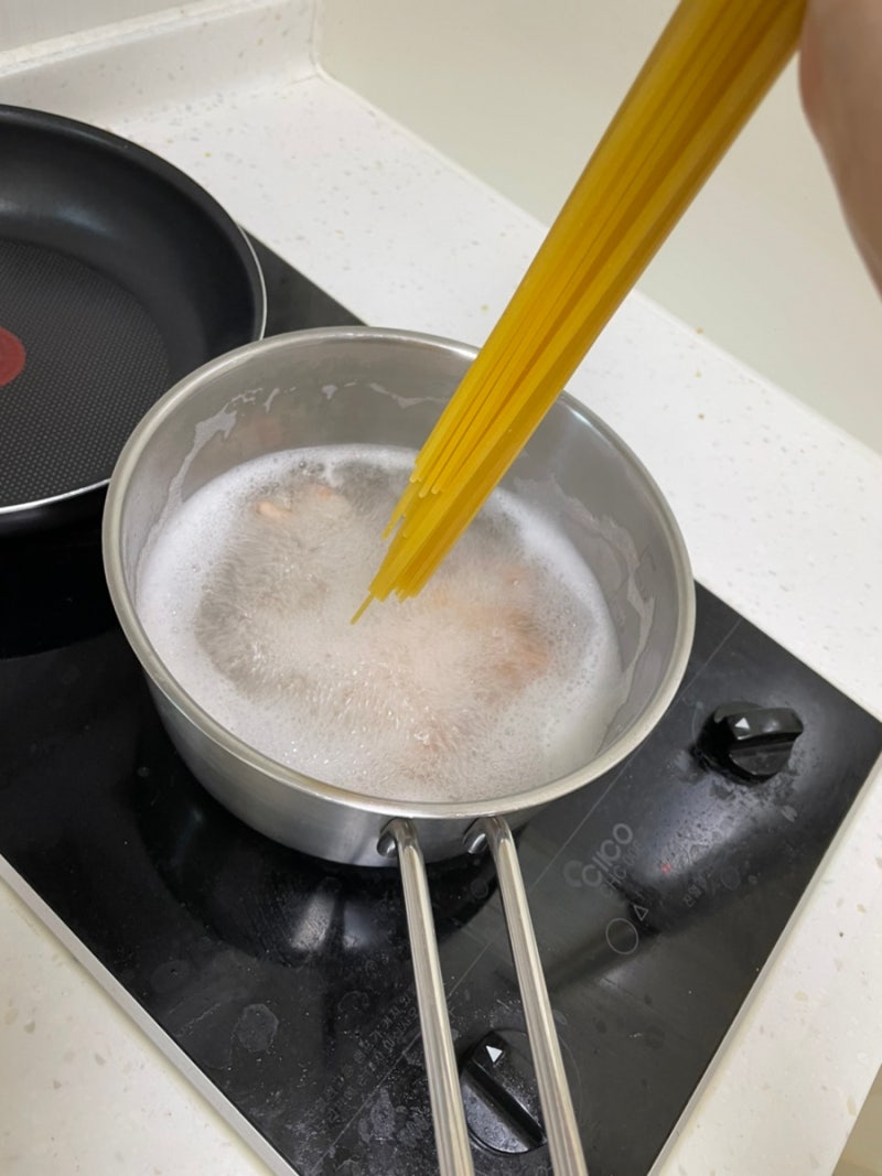스파게티면 파스타 1인분양, 삶는 시간 [건강한 토마토스파게티]