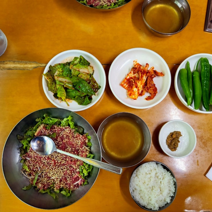  청도 찐맛집 육회비빔밥 청도 가마솥 국밥 내돈내산