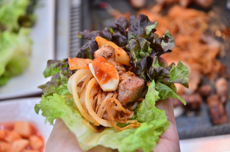  신도림맛집 고기에 불향가득한 숯불불타는삼겹