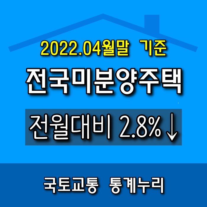  광주광역시 미분양 아파트 현황(2022년 04월)