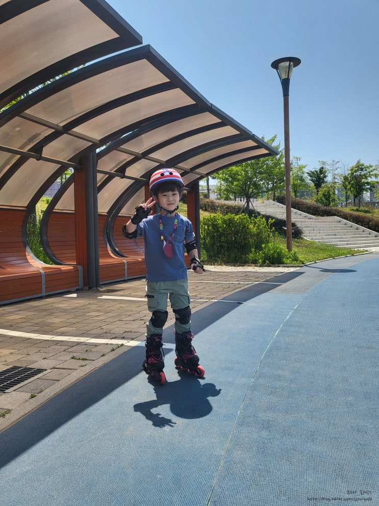  7살 인라인스케이트 첫 연습 + 하늘소 채집