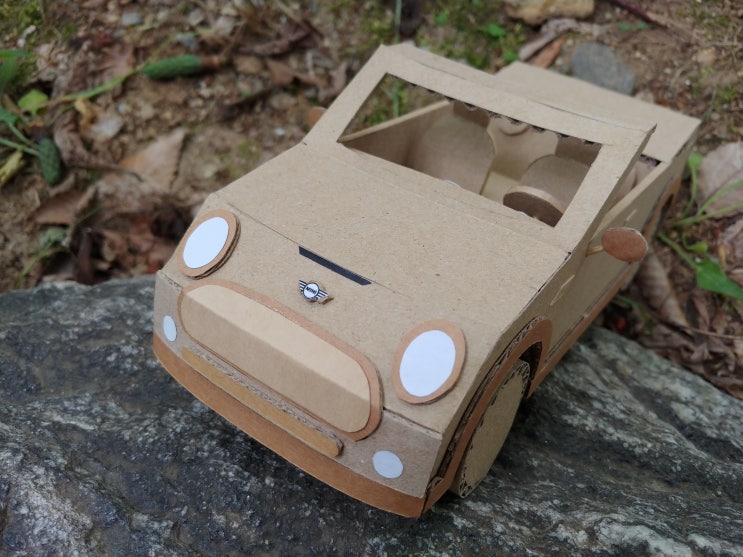 09.미니 컨버터블(박스로 자동차 만들기, 도안무료) MINI Convertible(How to make a cardboard car, Drawing's Free)