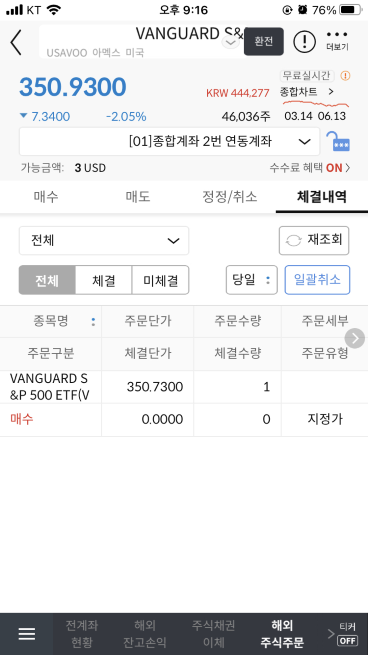  6/13 매매일지(저비용인덱스 펀드로 갈아타기)