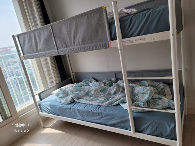 이케아 비트발 이층침대로 쌍둥이 방 침실꾸미기, 어마무시한 조립후기