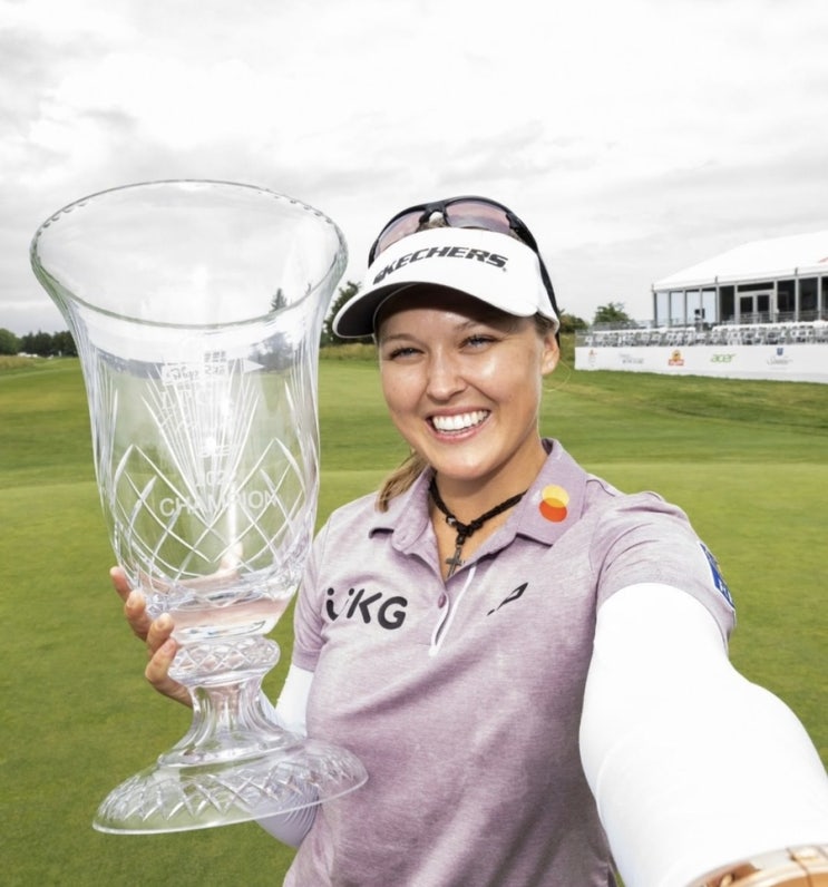 브룩 헨더슨 우승, <b>신지은</b>... 15위 : LPGA 투어 <b>숍라이트 클래식</b>