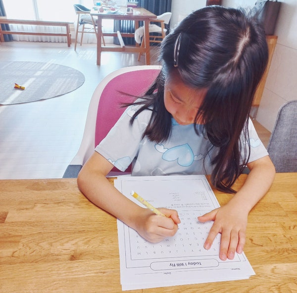  엄마표 영어 팁: 워드 서치(word search) 만들기