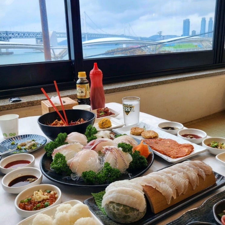  부산수변공원횟집 광안리길수횟집 광안대교 오션뷰 광안리맛집