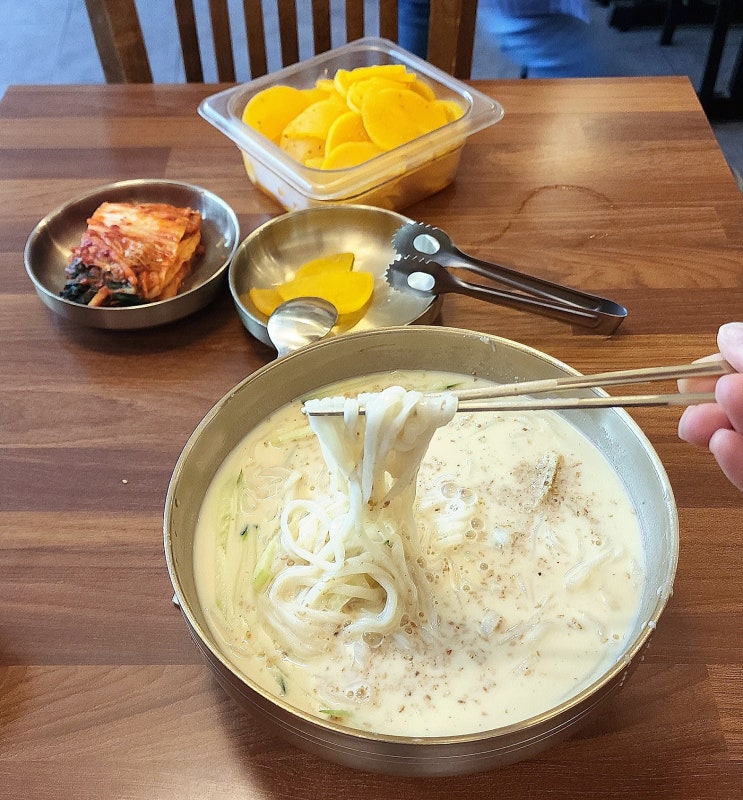 [리뷰] 오늘의 점심은 강남 콩국수 맛집 l 브이로그 내돈내산