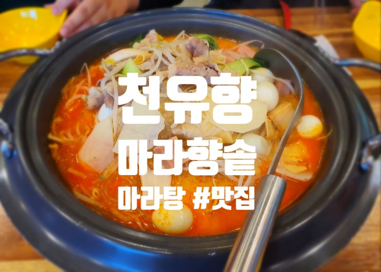  [아산/배방] 마라탕 찐맛집을 찾는다면, "천유향 마라향솥 마라탕"으로!