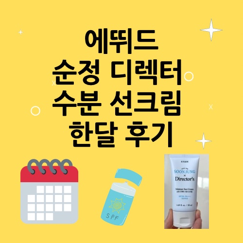 (내돈내산) 건성 피부에 찰떡인 에뛰드 순정 디렉터 수분 썬크림 한달 사용 후기 (내돈내산) 건성 피부에 찰떡인 에뛰드 순정 디렉터 수분 썬크림 한달 사용 후기