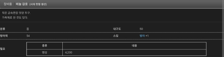  대항해시대 온라인 - 비전투 부캐용 저렴이 방어구 세트