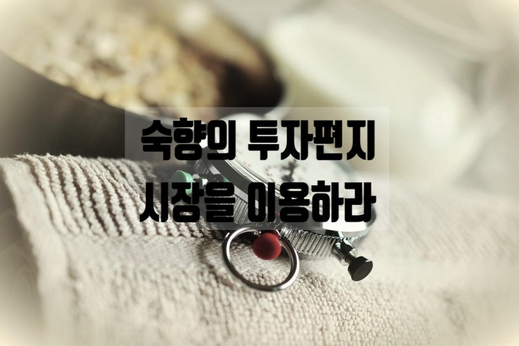 시장을 이용하라 (feat : 아이투자 스노우볼레터 숙향의 투자편지 117) 시장을 이용하라 (feat : 아이투자 스노우볼레터 숙향의 투자편지 117)