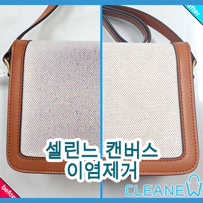  셀린느 캔버스 백 옷에서 이염 제거