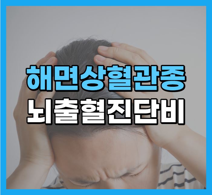  해면상혈관종 Q28 뇌출혈진단비 분쟁