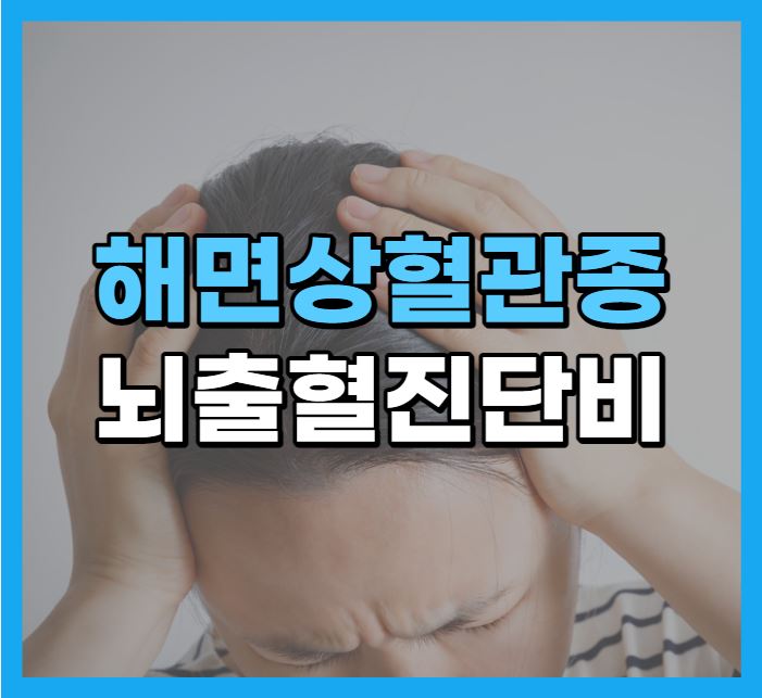 해면상혈관종 Q28 뇌출혈진단비 분쟁