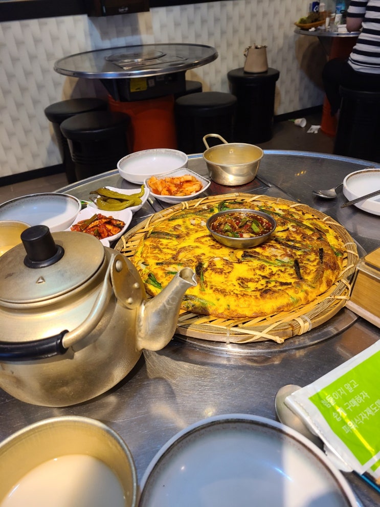  나주 남평 맛집 해물파전이 맛있는 밤골막창곱창