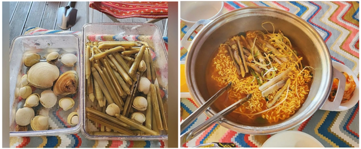  맛조개는 역시 태안 몽산포해수욕장
