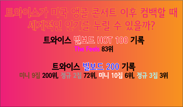 다음 <b>컴백</b>에서 세계적인 인기를 누릴 수 있을까?(<b>나연</b> 솔로... 