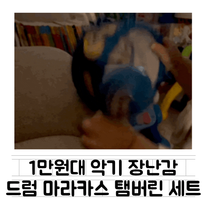 [내돈내산] 10개월 아기 장난감 : 오즈토이 드럼 마라카그 탬버린 악기세트 / 장단점